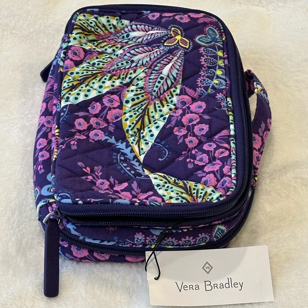 Vera Bradley Batik Travel Cosmetic Bag - Picture 1 of 7